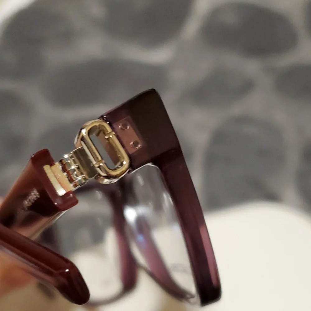 Marc Jacobs 55 mm‎ women's violet glitter eyeglasses frames